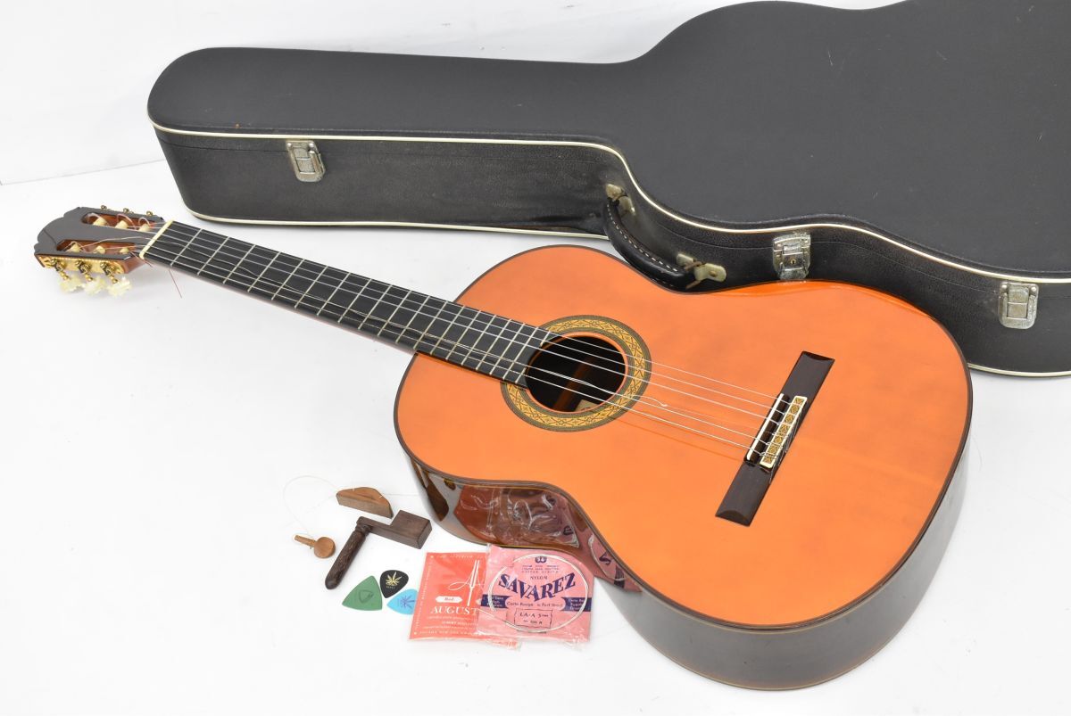 (1301R 1124M3) ●同梱不可● 1円~ MASARU KOHNO 河野賢 クラシックギター NO.15 LUTHIER 1972年製 ハードケース付 現状品拍卖
