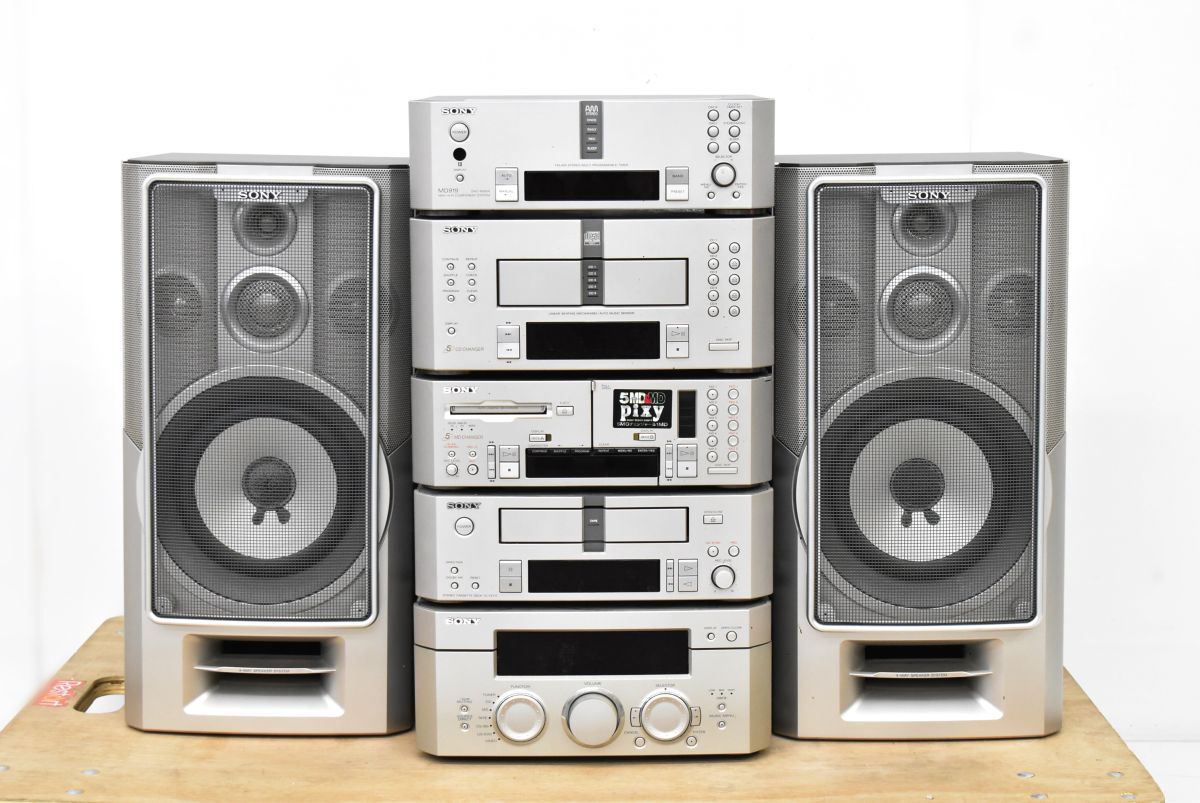 ●直接引取限定● 1円~ SONY ソニー システムコンポ MDS-MS919 ST-MS919 CDP-MS919 TC-TX717 TA-MS919 SS-MD919 (1301 1124M1)拍卖