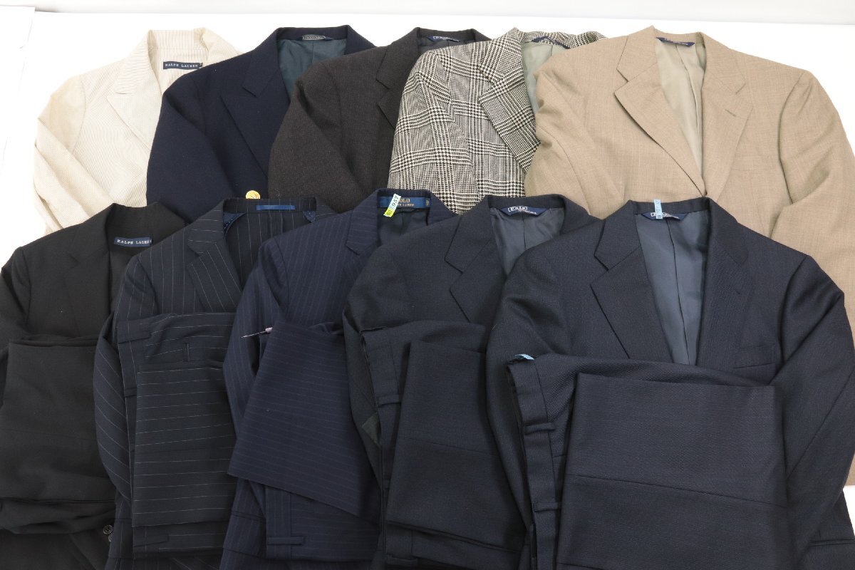 【15点】POLO RALPH LAUREN ポロ ラルフローレン スーツ ジャケット スラックス サイズ A5 等他 オーダー 服 まとめ売り 3642-NA拍卖