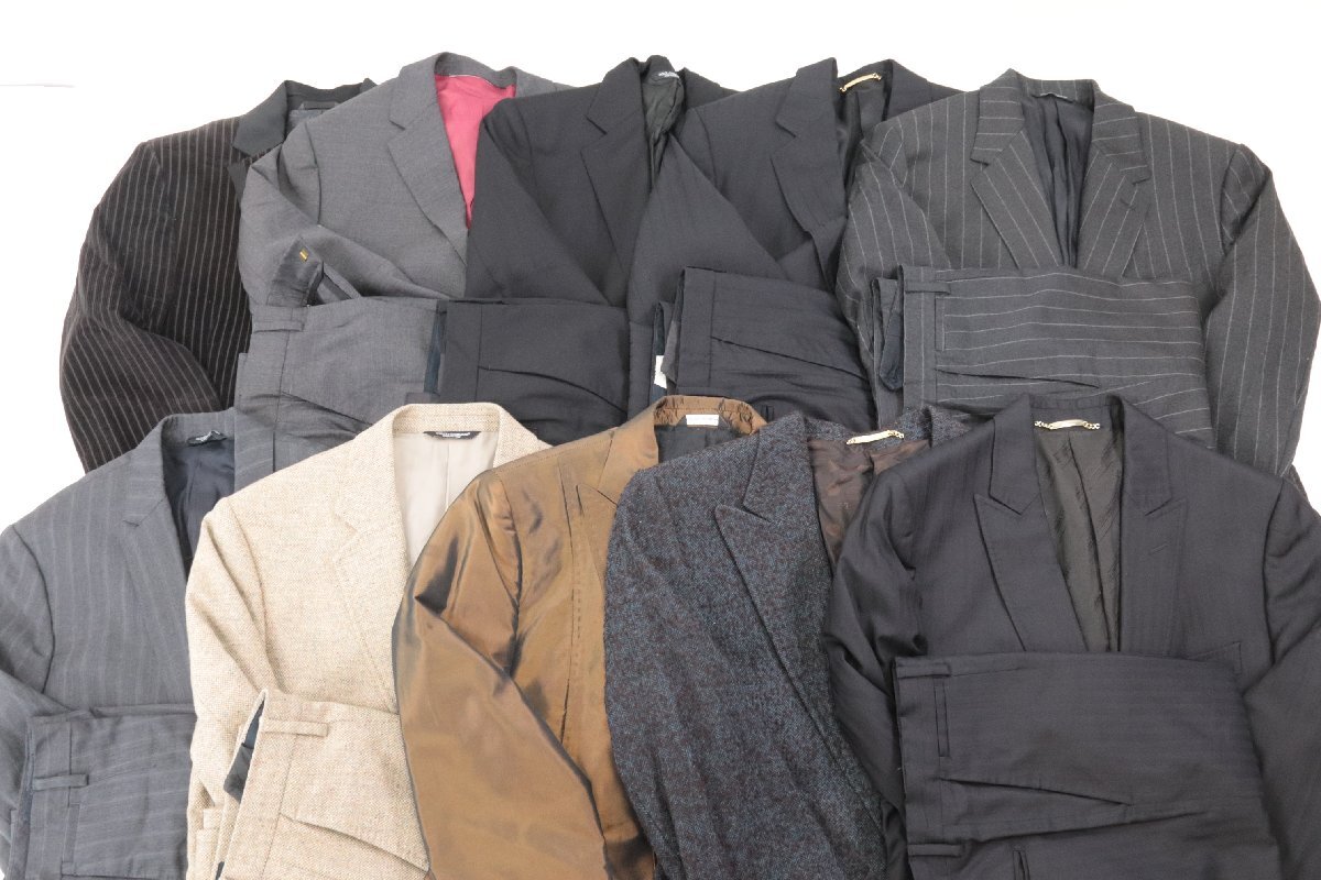 【17点】DOLCE&GABBANA ドルチェ&ガッバーナ ドルガバ スーツ ジャケット スラックス 44 48 含む他 メンズ 服 まとめ売り 2866-NA拍卖