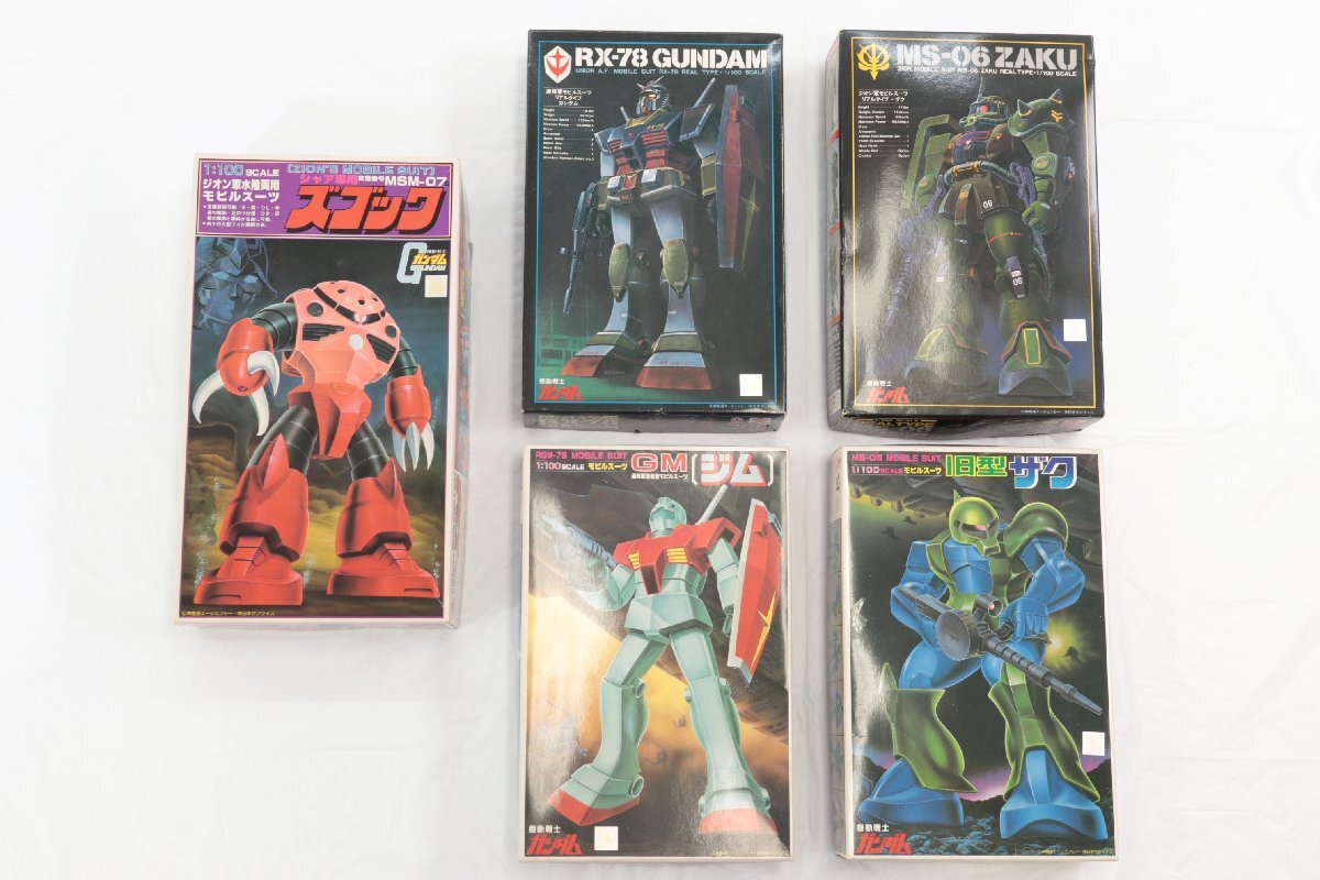 【5点】BANDAI バンダイ 機動戦士ガンダム ガンプラ ガンダム/ザク/ズコック 等 1:100 プラモデル おもちゃ まとめ売り 3834-SM拍卖