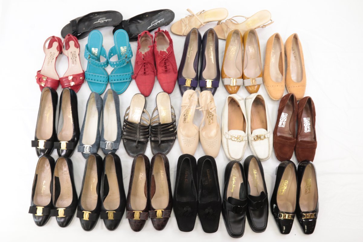 【20点】Salvatore Ferragamo フェラガモ パンプス サンダル 等 サイズ 5 6 1/2 7 8 等 シューズ 靴 くつ レディース まとめ売り 3044-SM拍卖