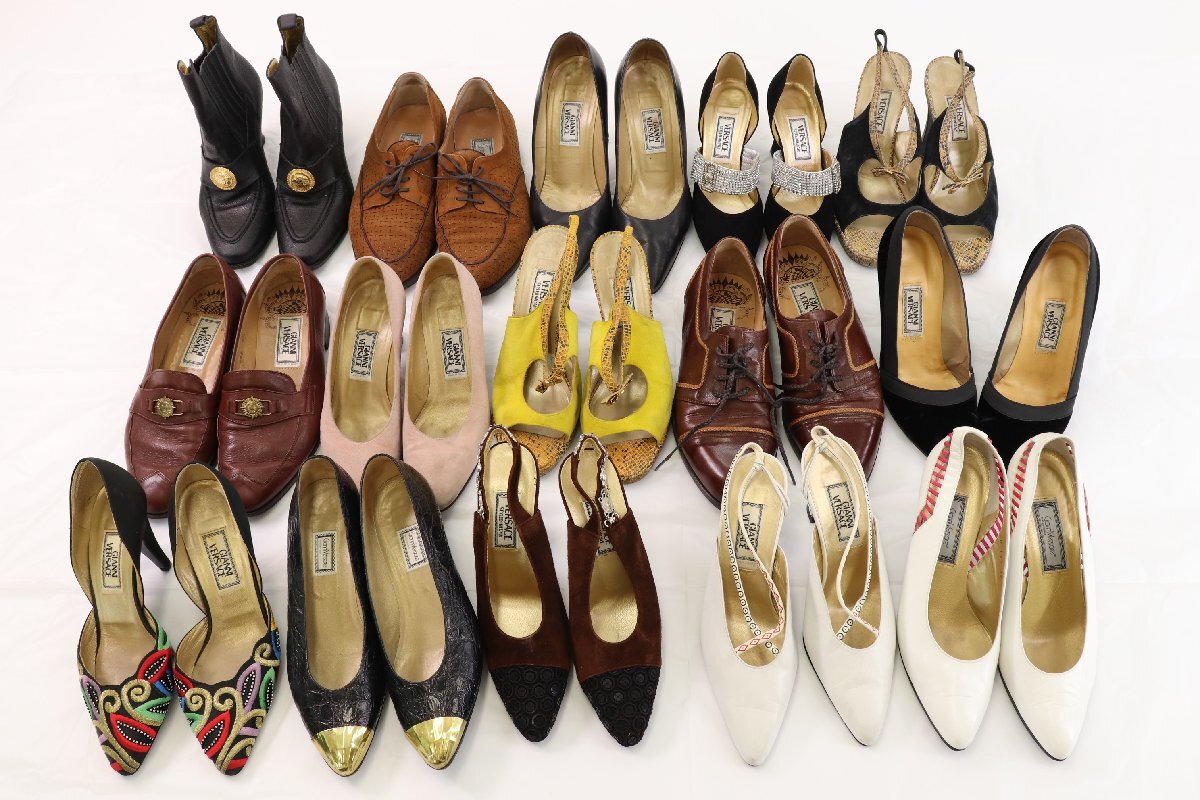 【15点】Versave ベルサーチ パンプス ローファ サンダル 等 34 35 1/2 36 1/2 40 1/2 等 靴 くつ シューズ まとめ売り 3721-SM拍卖