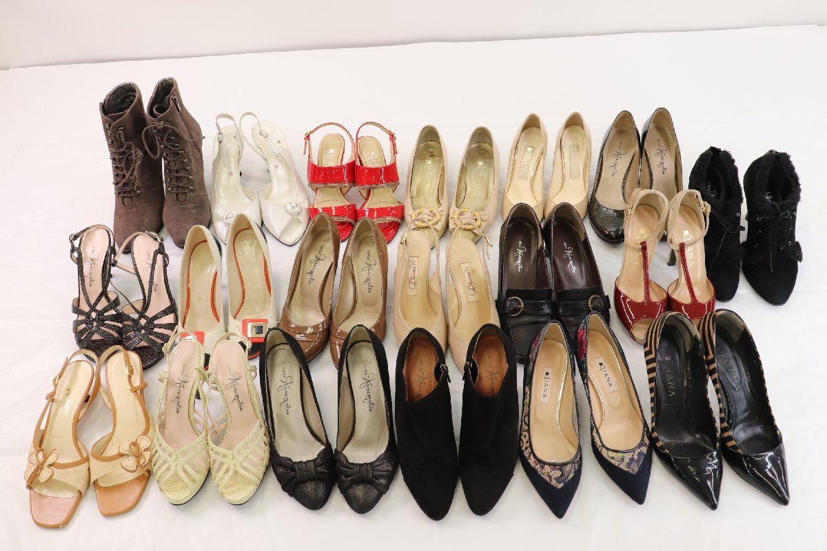 【20点】DIANA/GINZA Kanematsu/Kitamura パンプス サンダル ブーツ 等 21 1/2 22 1/2 23 23 1/2 靴 シューズ レディース まとめ 3718-SM拍卖