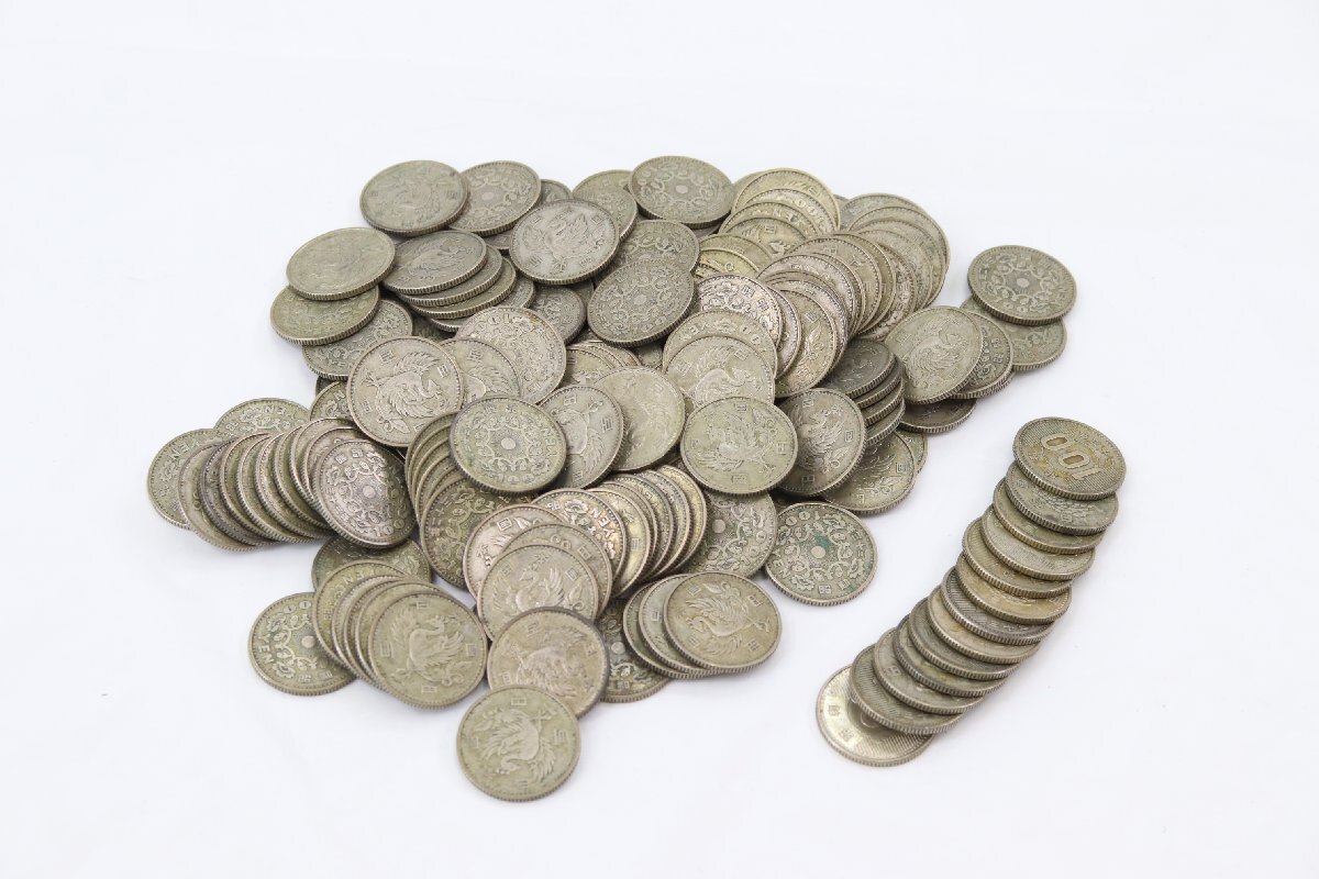 【161点】 百円 銀貨幣 100円 銀貨 稲穂 鳳凰 古銭 硬貨 通貨 日本 円 アンティーク まとめ売り 3888-SM拍卖