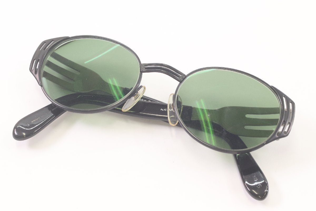 JEAN PAUL GAULTIER ジャンポールゴルチエ 56-3281 フォーク サングラス 眼鏡 メガネ アイウェア ファッション小物 度有 4579-Y拍卖