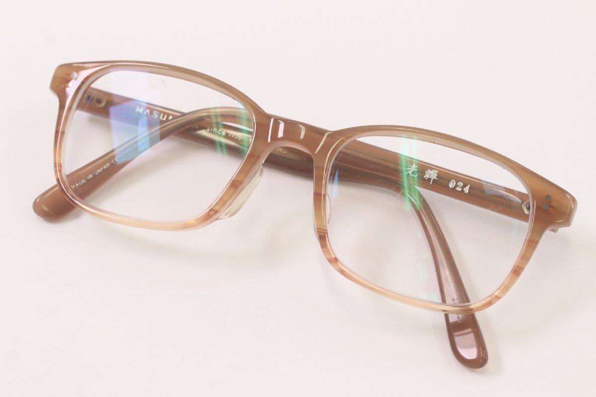 MASUNAGA 光輝 024 since 1905 51□20-145 眼鏡 メガネ めがね アイウェア ファッション小物 度有 4584-Y拍卖