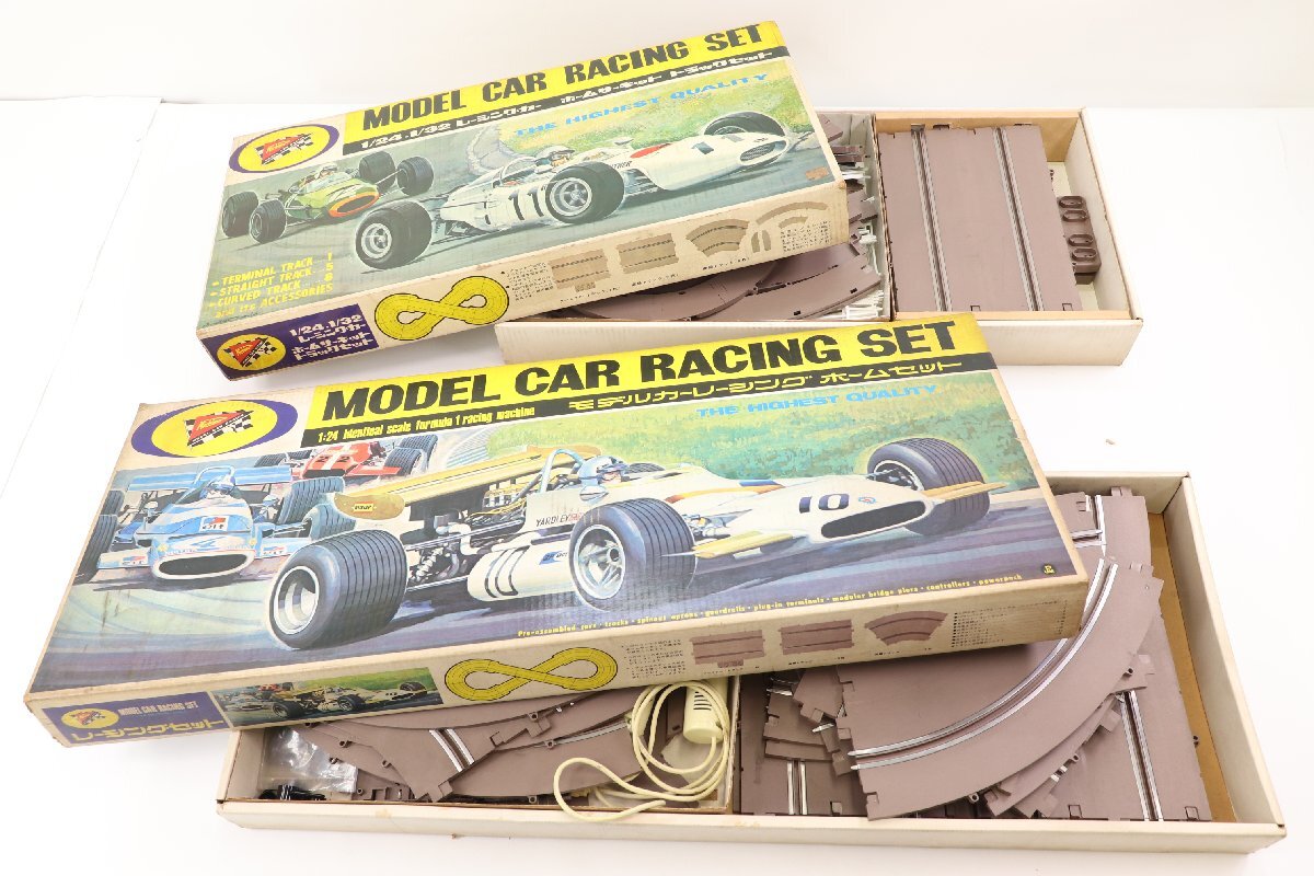 【2点】ニチモ 1/24.1/32 レーシングカー ホームサーキット トラックセット/モデルカーレーシング ホームセット おもちゃ まとめ 4665-SM拍卖