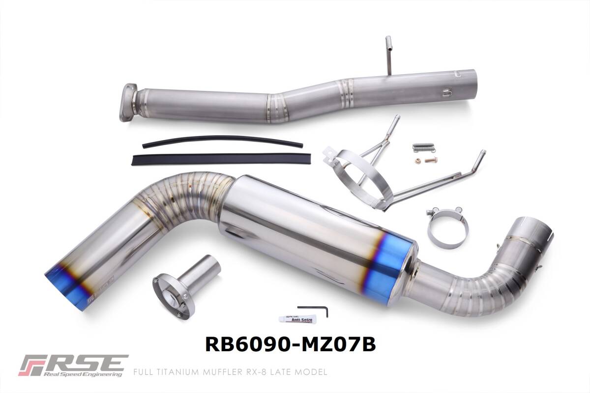 【フルチタン!12kg!】RSE リアルスピードエンジニアリング フルチタンマフラー RX-8 後期用 RB6090-MZ07B Full Ti EXHAUST拍卖