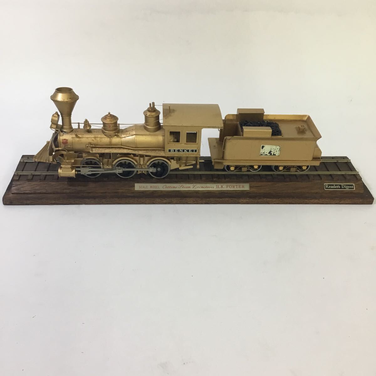 蒸気機関車 弁慶号 鉄道模型 H.K.PORTER レトロ品 アンティーク ヴィンテージ インテリア オブジェ 置物 ディスプレイ ゴールド拍卖