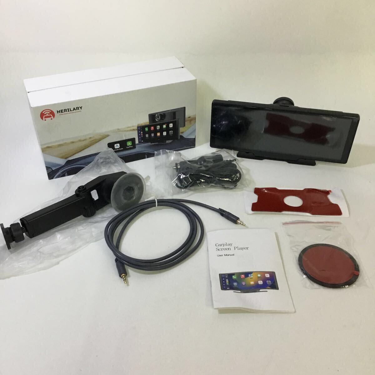 まだ出さない HERILARY ディスプレイオーディオ 10インチ ポータブル カーオーディオ CarPlay&Android auto対応 カーナビ Bluetooth 拍卖