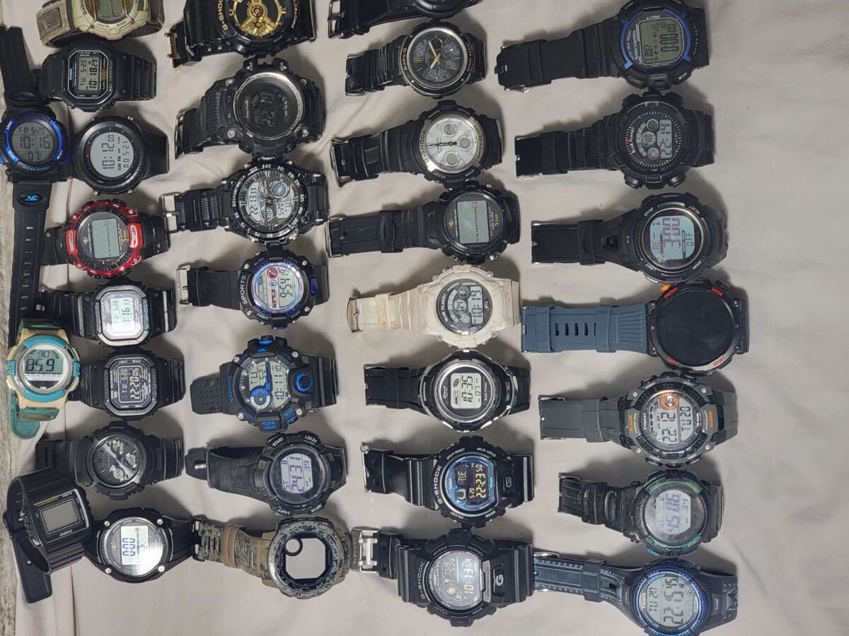 中古G-Shock、プロトレックDW-6100、6900、GW-1300J等52点セット拍卖