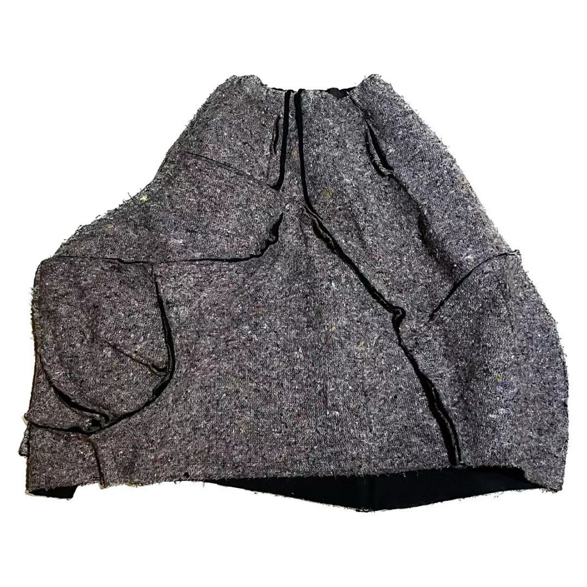 22aw コムデギャルソン 再生素材 変形スカート拍卖