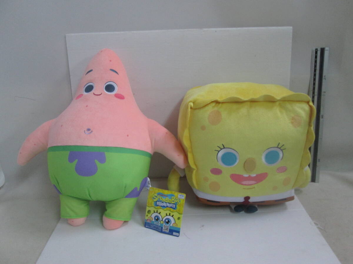スポンジボブ パトリック ぬいぐるみ 2体セット H38cm タグ付き 送料は商品説明欄に記入 関東850円拍卖