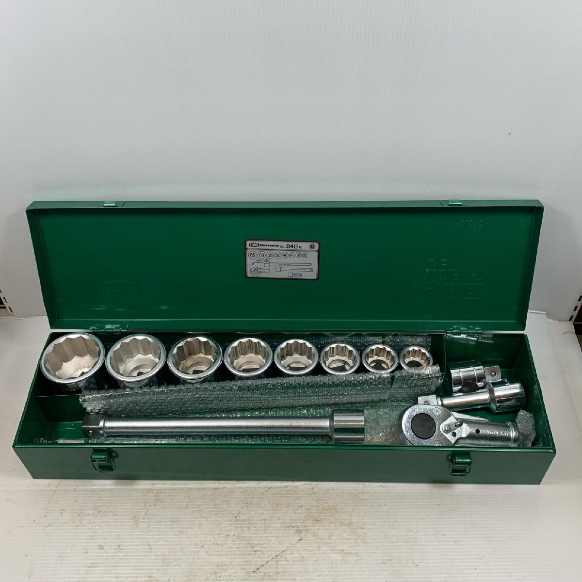 κκ TONE トネ ハンドツール ソケットレンチセット 420 シルバー 目立った傷や汚れなし拍卖