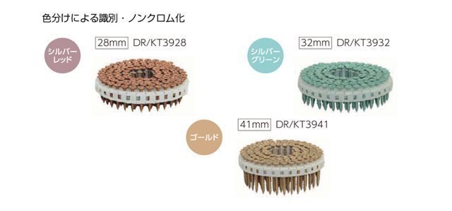 国土交通大臣認定 カナイ 28mm 石膏ボード用ねじ ロール連結ねじ シルバーレッド KT3928 2000本(100本×20巻) 1箱/未開封品拍卖
