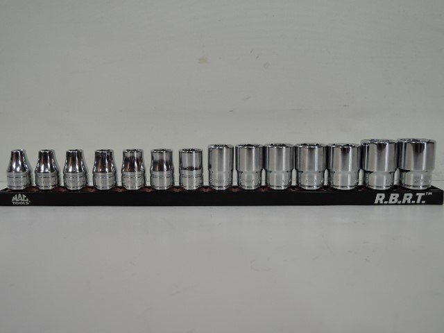 MAC TOOLS マックツールズ 3/8 ドライブ メトリック スタンダードソケットセット SXM146RBRT ソケットレール付/中古品拍卖