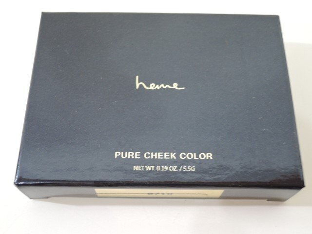 台湾コスメ heme ヒーミー PURE CHEEK COLOR ピュアチークカラー 15シナモンブラウン 5.5g 経年保管品/未開封品拍卖