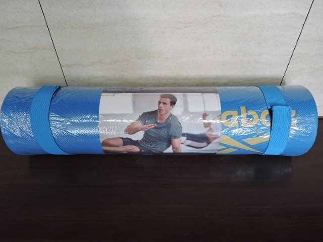 Reebok リーボック パフォーマンストレーニングマット 8mm ブルー RAMT-14014BL 176×61×0.8cm/未開封品拍卖