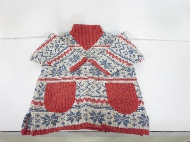 【1円~】CLAYEUX 長袖セーター ニット 3A/S4 フランス製 子ども服 キッズ 肩幅34cm 身幅35 着丈38 袖丈21 ユニセックス /中古品 V13.1拍卖