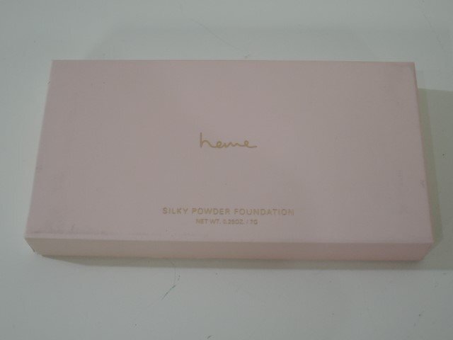 台湾コスメ heme ヒーミー SILKY POWDER FOUNDATION シルキーパウダーファンデーション 02ベージュ 7g 経年保管品/未開封品拍卖