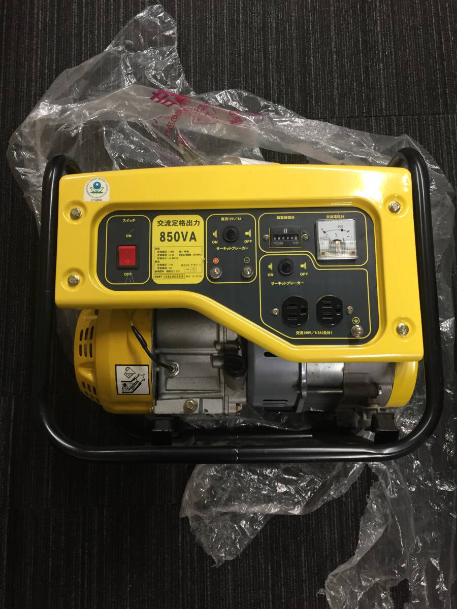 F-456 未使用 NAKATOMI エンジン発電機 EG-1000 850VA拍卖