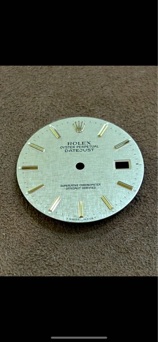 純正!本物!ロレックスデイトジャスト男性用 型番16233用 ゴールドモザイク文字盤!拍卖