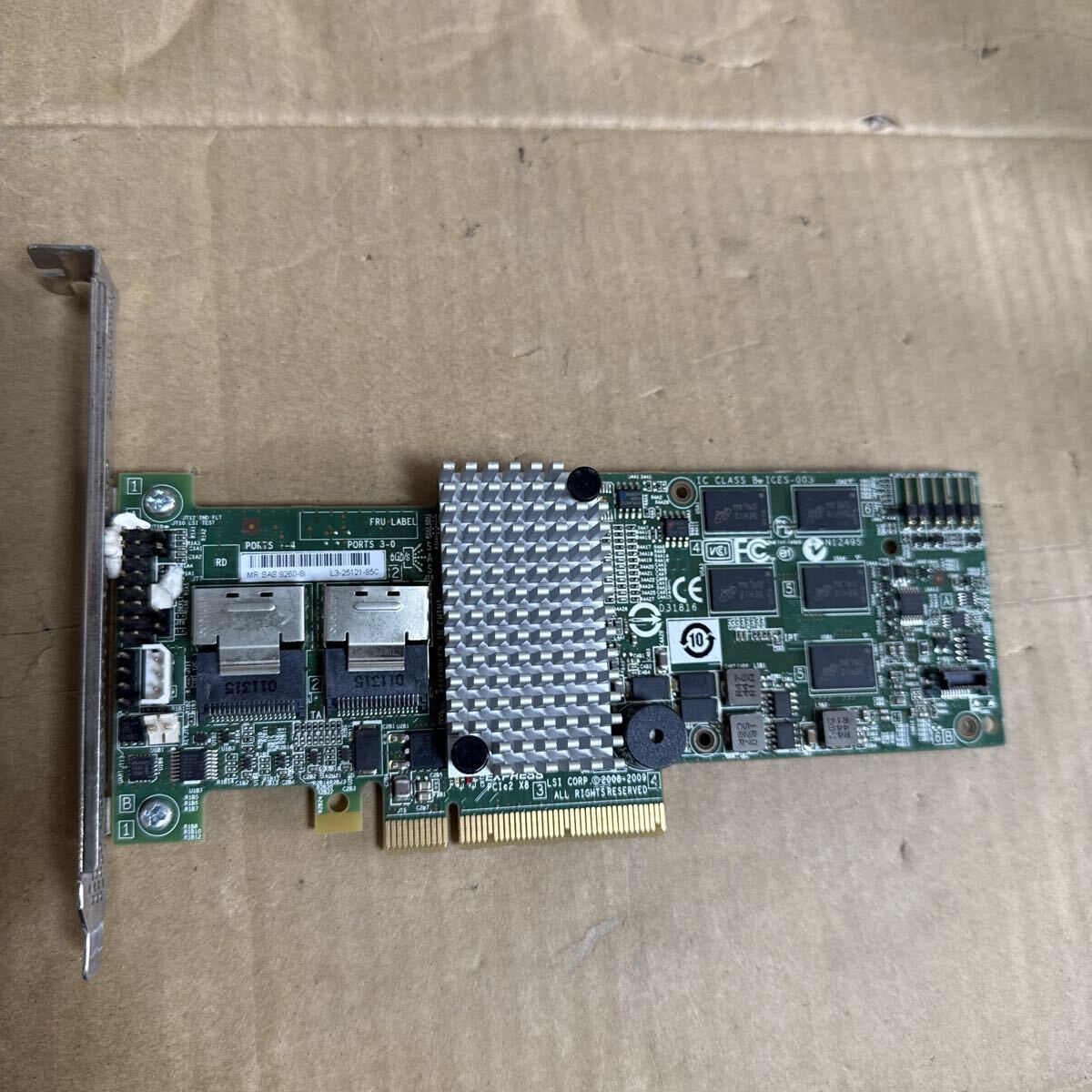(H-205)中古 MR SAS 9260-8i L3-25121-85C SATA RAID 拍卖