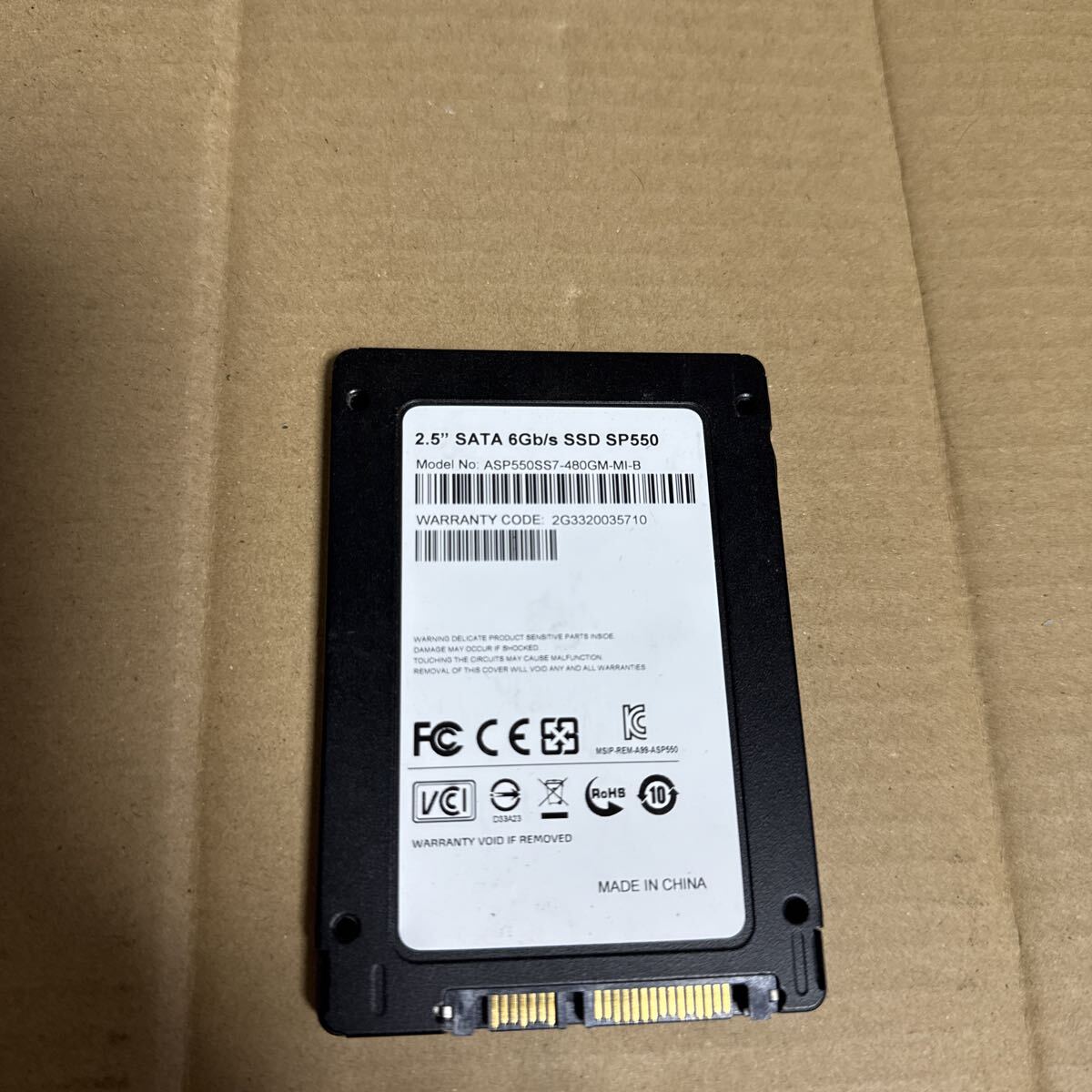 使用時間22232H/ADATA 480GB SP550 ASP550SS7-480GM-MIーB 2.5 SATA SSD 拍卖
