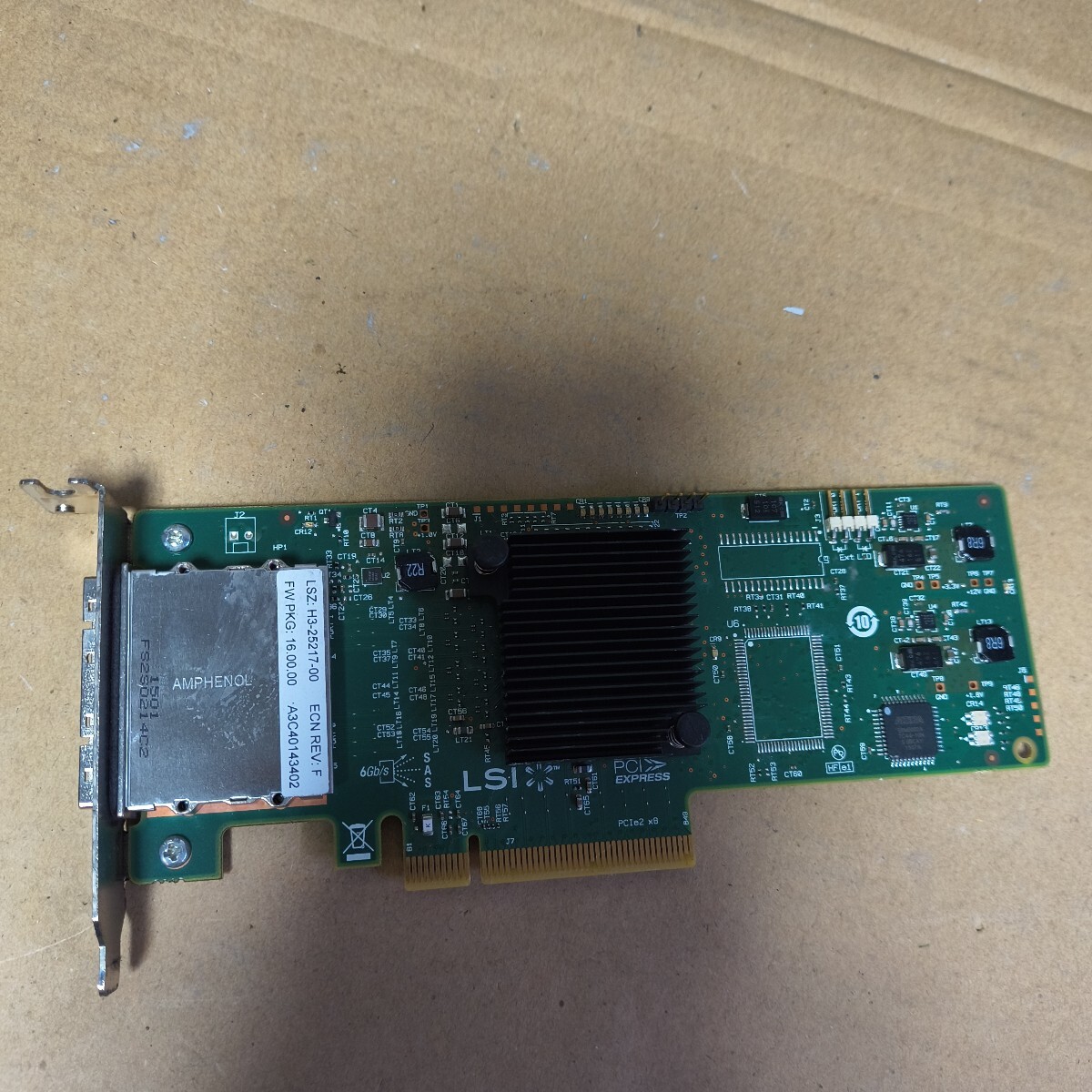 (B-98)LSI SAS 9200-8e ロープロ SASホストバスアダプター拍卖