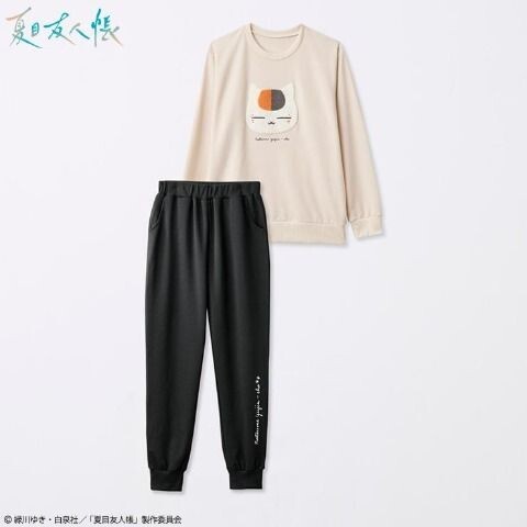 即決 夏目友人帳 レディースルームウェア【M】新品タグ付き ニャンコ先生 セットアップ拍卖