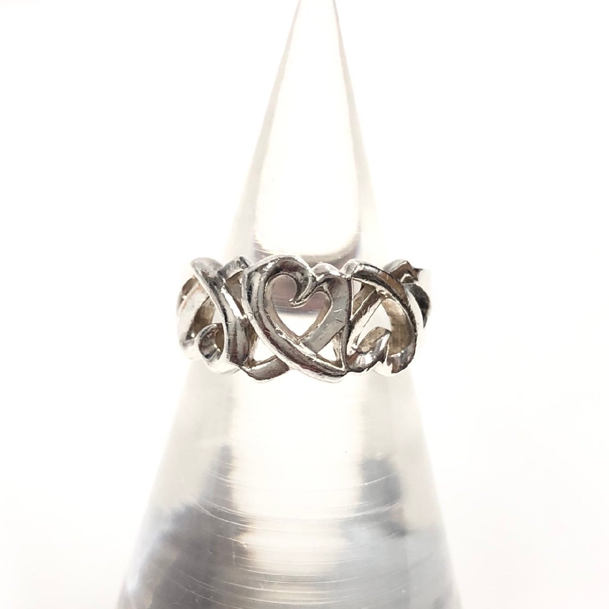 ▽▼TIFFANY&Co ティファニー パロマピカソ トリプルラビングハート SV925 リング 指輪 アクセサリー 約9号 シルバー▼▽拍卖