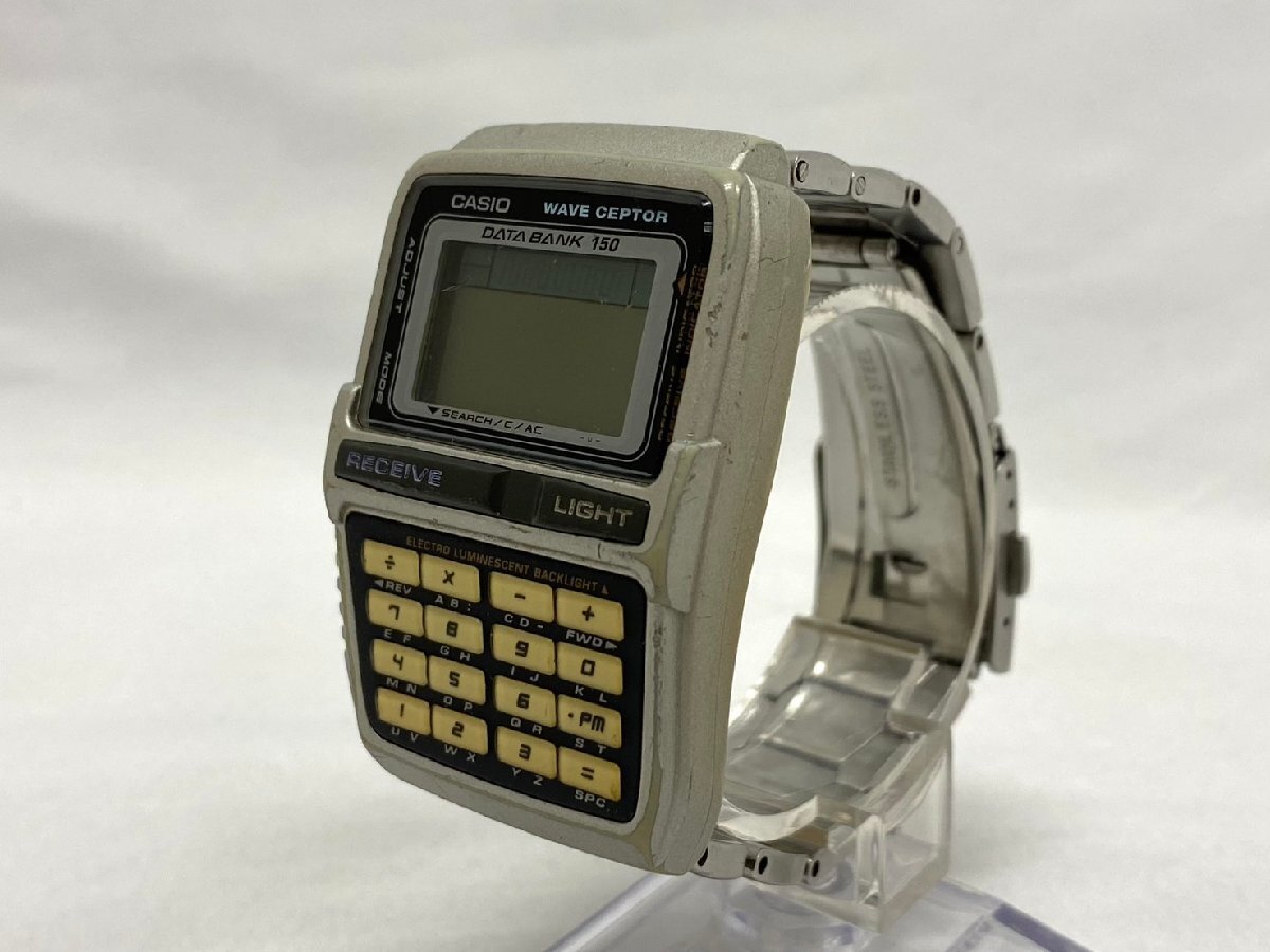 ◇◇動作未確認 CASIO カシオ WAVE CEPTOR ウェーブセプター DATA BANK 150 データバンク 電卓時計 電波時計 クォーツ◇◇拍卖