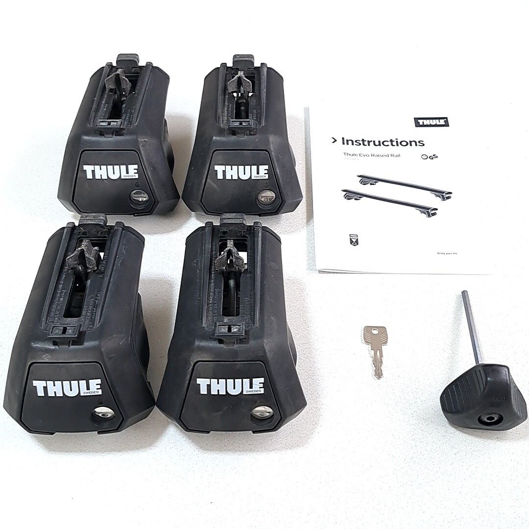 THULE/スーリー Evo Raised Rail 7104/TH7104 フット/ベース/キャリア/ルーフレール拍卖