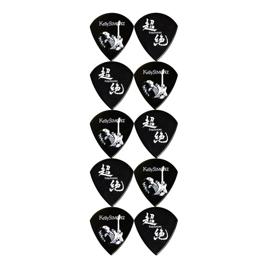 10枚セット 愛曲楽器オリジナル Kelly SIMONZ(ケリーサイモン) KSJZ4-120/10枚セット ブラックウルテム JAZZ III XL 1.2mm ギター ピック拍卖