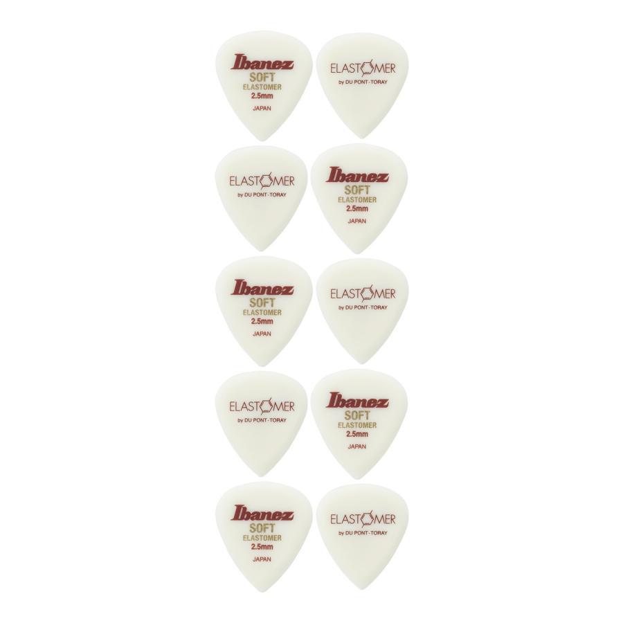 Ibanez ELJ1ST25/10枚セット SOFT 2.5mm 新素材エラストマー ギター ピック拍卖