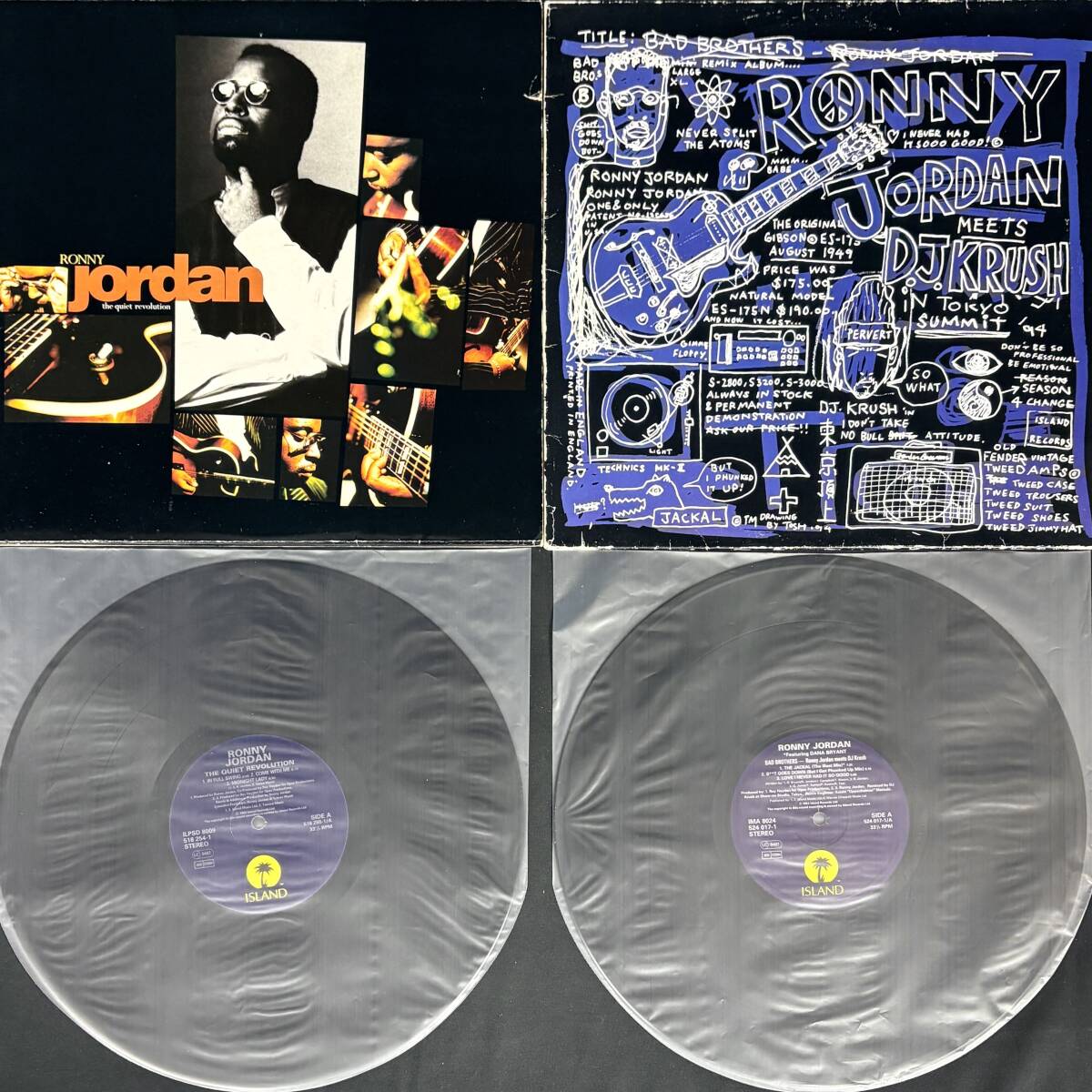 【EU盤/UK盤】Ronny Jordan LP レコード 2点セット まとめてセット Bad Brothers 1107*a ヒップホップ HIPHOP R&B拍卖