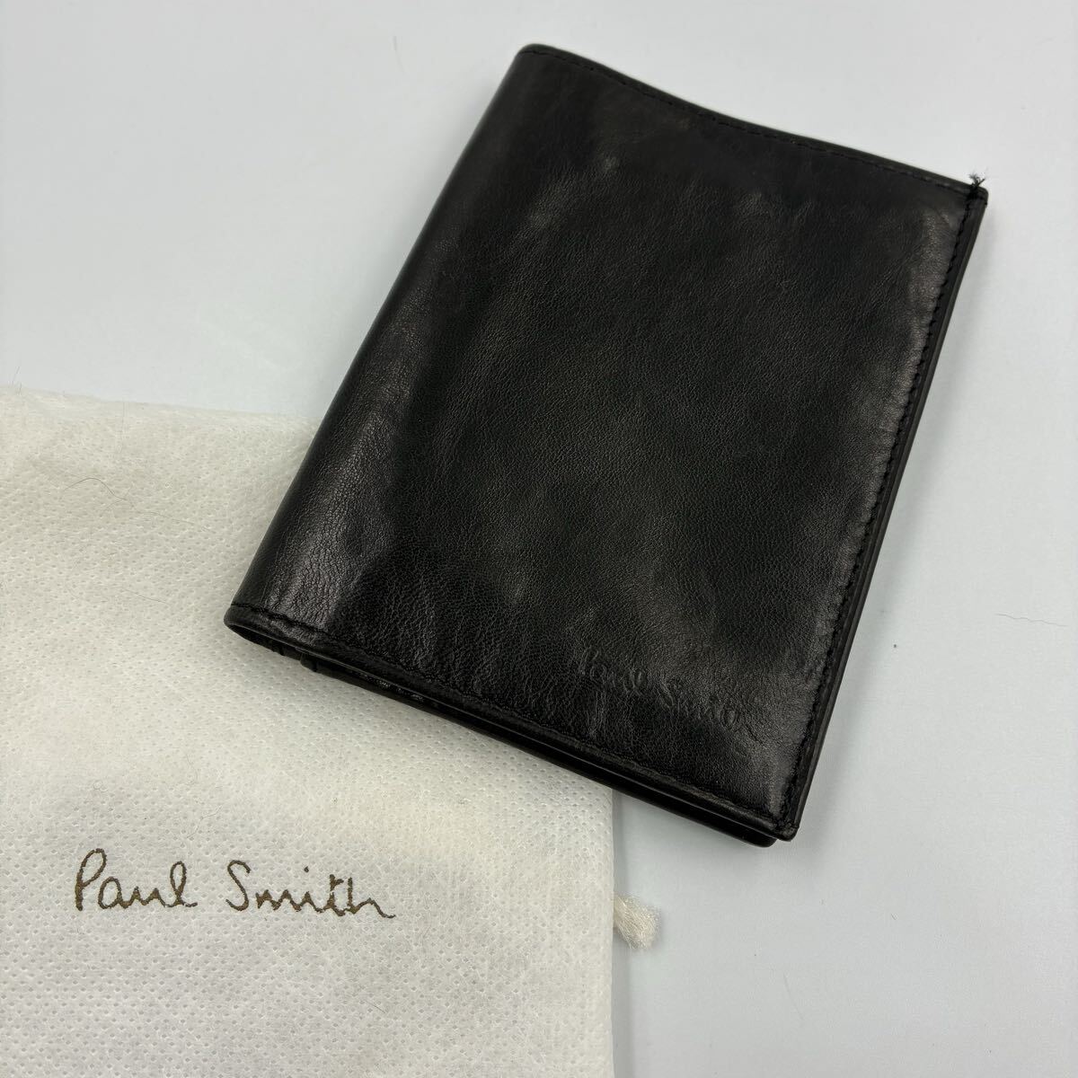 1円■極希少■ヴィンテージ ポールスミス カードケース 名刺入れ マルチケース ブラック レザー Paul Smith拍卖