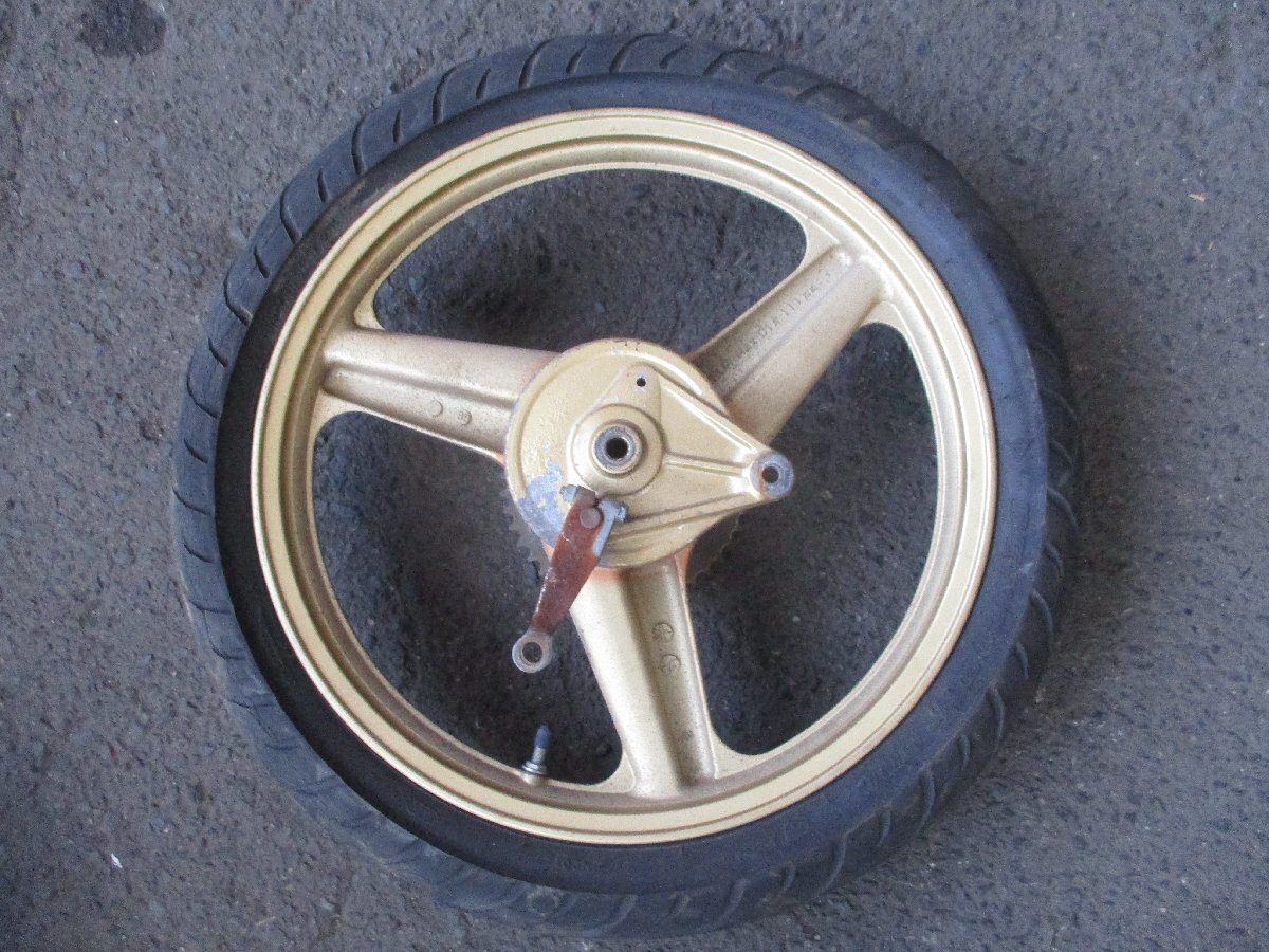 a441【中古】 HONDA NS50F AC08 ホイール リア 1.60X17 ゴールド 金 ホンダ NS50R 純正 カブ 流用拍卖