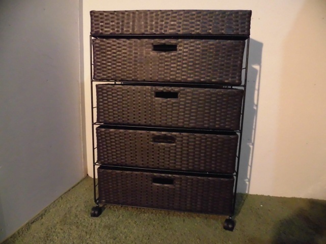 【送料無料】即決アウトレット・新品★ラタン風★サニタリーバスケット★ワイドランドリーチェスト拍卖