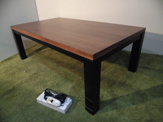 即決【送料無料】アウトレット【展示品・限定品・新品】オールシーズン★高級★リビングダイニングこたつ105【高さ4段階】拍卖