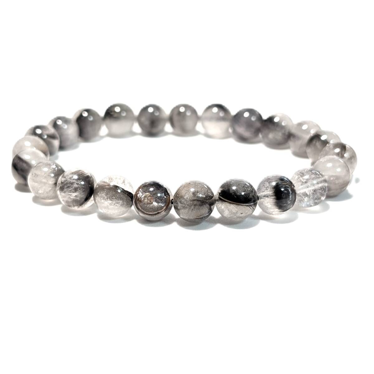 【月光の導き】プラチナルチル 8mm ブレスレット 金運や自己成長を促す パワーストーン 仕事のお守り効果 クリスマス プレゼント ギフト拍卖