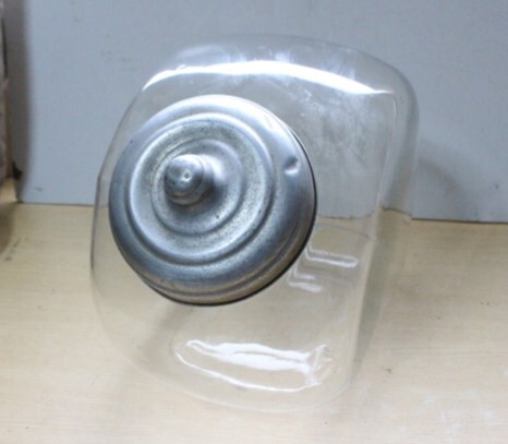 ◆B-720 駄菓子瓶 気泡入り ガラス瓶 収納 小物入れ 昭和レトロ アンティーク ディスプレイ インテリア拍卖