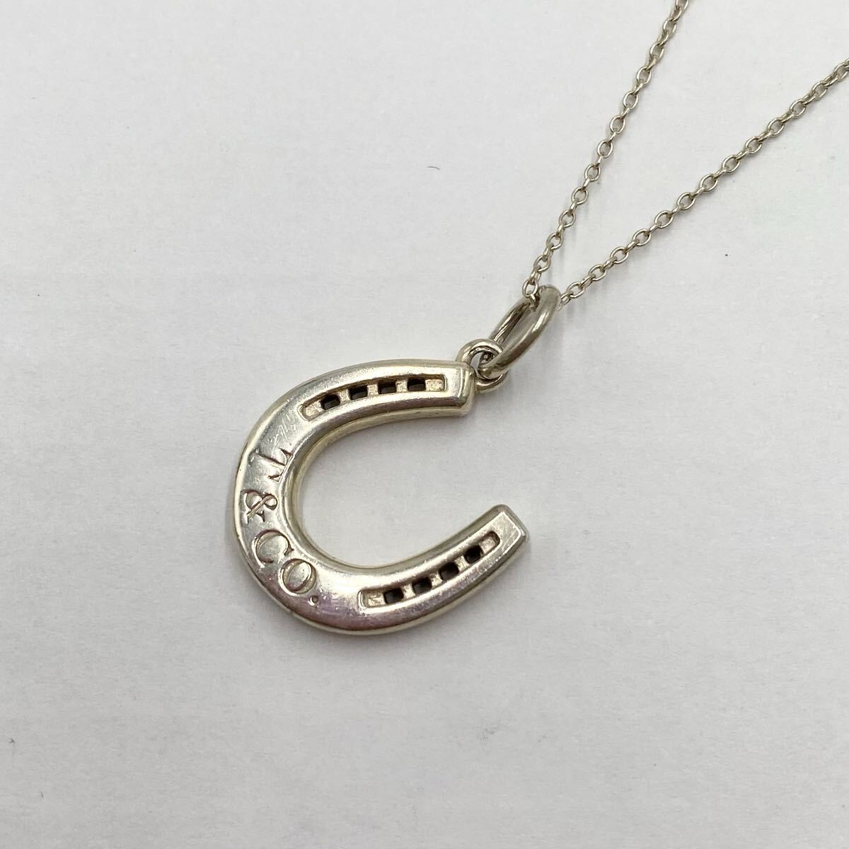 Tiffany & Co./ティファニー ホースシュー ペンダント シルバーネックレス Ag925 アクセサリー S-8307拍卖