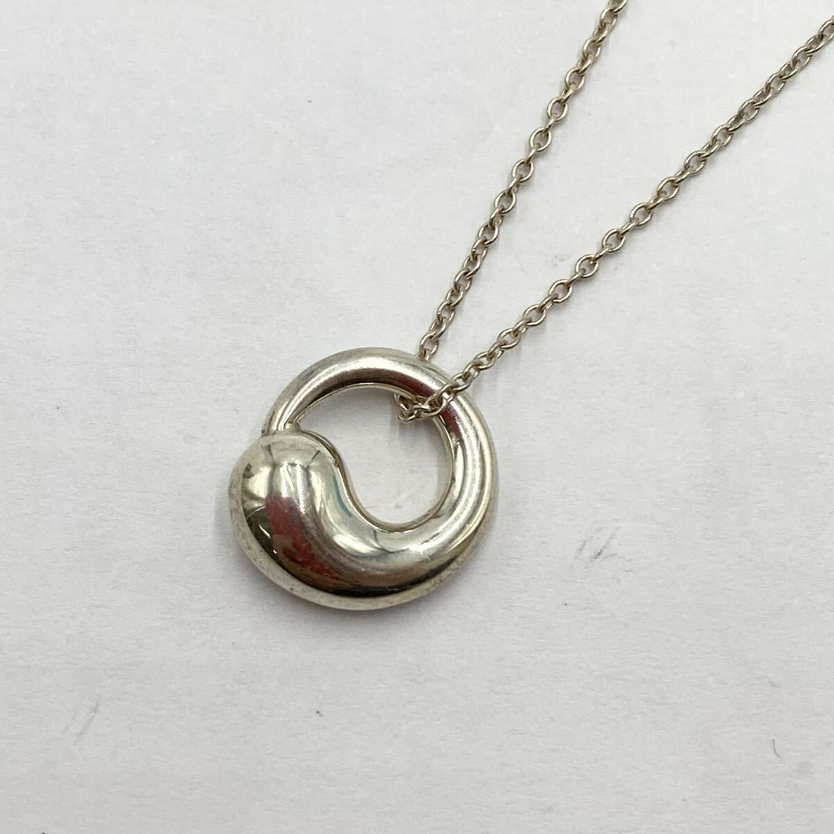 Tiffany & Co./ティファニー エルサペレッティ エターナルサークル シルバーネックレス 925 アクセサリー S-8773拍卖
