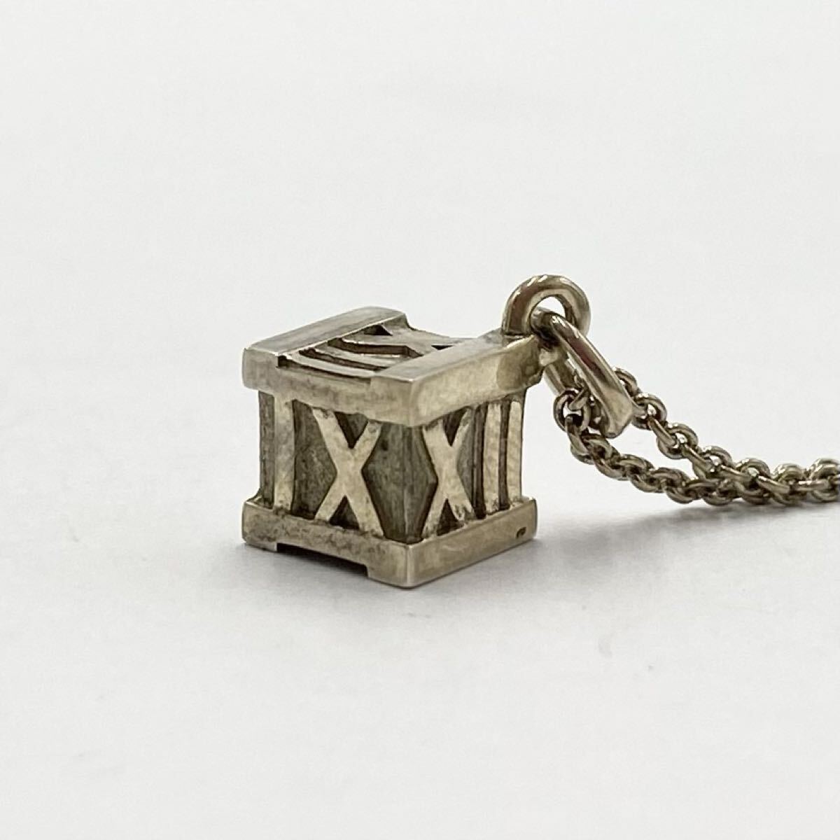Tiffany & Co./ティファニー アトラスキューブ シルバーネックレス 925 アクセサリー S-8797拍卖