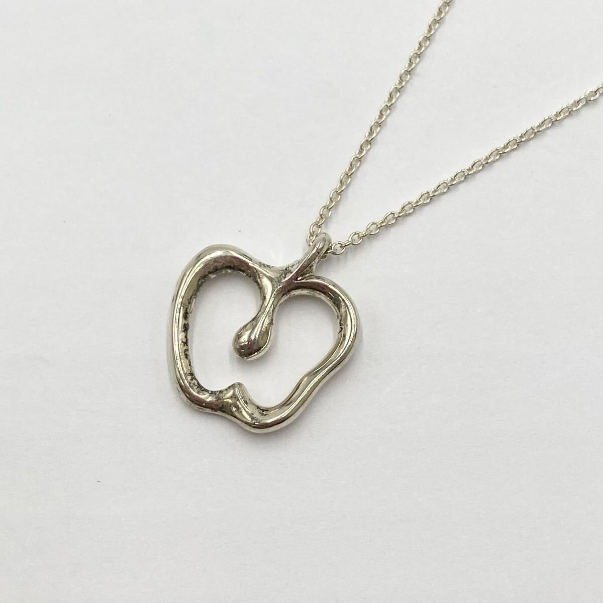 Tiffany & Co./ティファニー エルサペレッティ リンゴモチーフ シルバーネックレス 925 アクセサリー S-8772拍卖