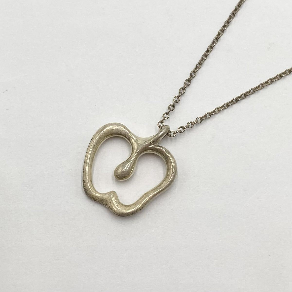 Tiffany & Co./ティファニー エルサペレッティ リンゴモチーフ シルバーネックレス 925 アクセサリー S-8308拍卖