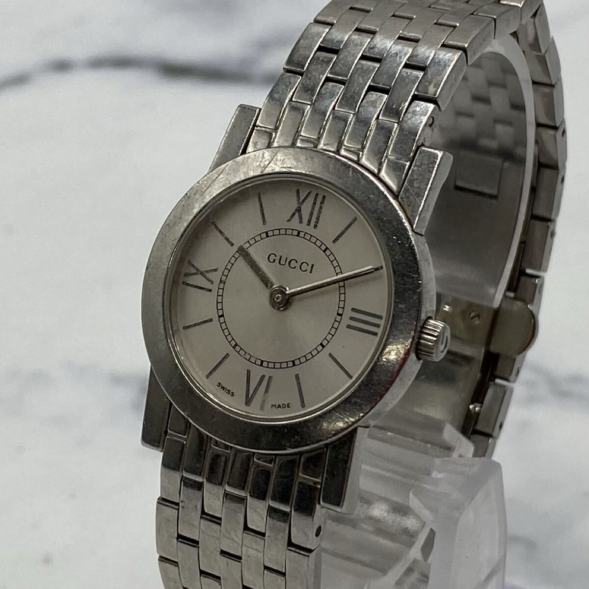 GUCCI/グッチ 腕時計 シルバー文字盤 5200L.1 クォーツ QZ ※訳あり S-7755拍卖