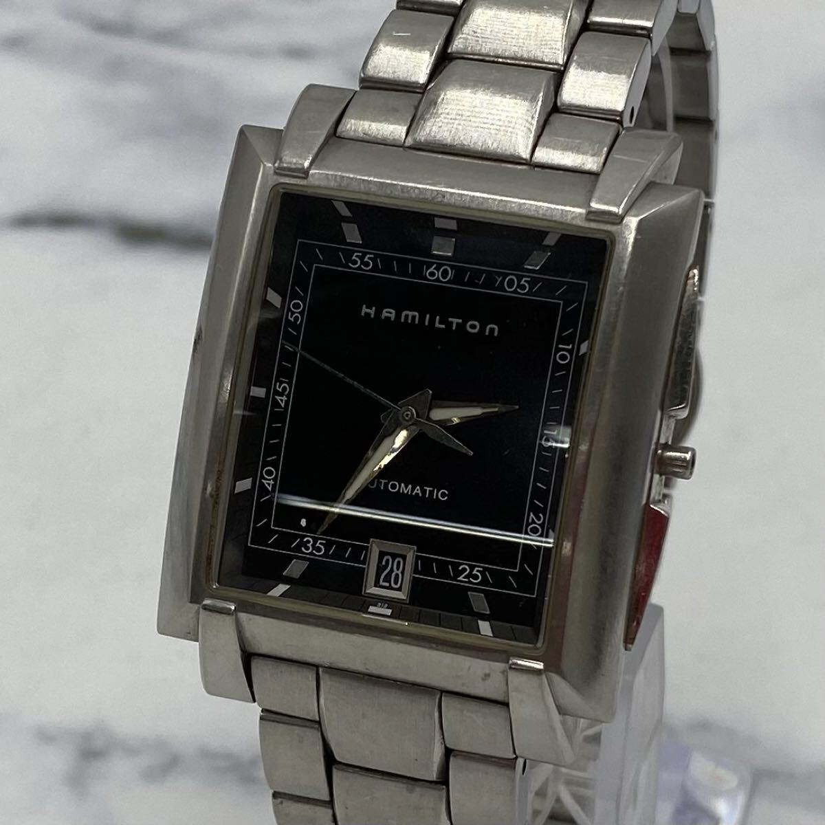 HAMILTON/ハミルトン 腕時計 トレント H304150 ブラック文字盤 自動巻き スクエア ※訳あり S-7710拍卖